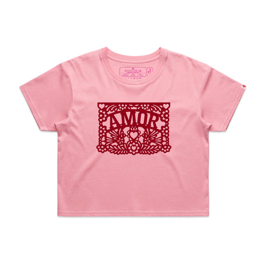 Papel Amor Crop T-Shirt